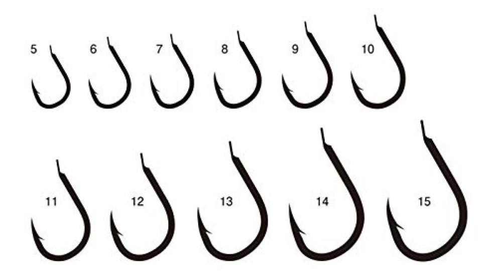 Gamakatsu Koiso Hook, Black, Size 13, 12249 Fishing Hook