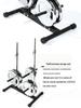 Home Barbell and Dumbbell Plate Storage Rack with Large and Small Hole Compatibility for Fitness Rooms