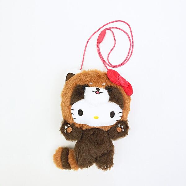 Sanrio Hello Kitty (Red Panda) SAB Plush Neck Pouch Banzai Series
