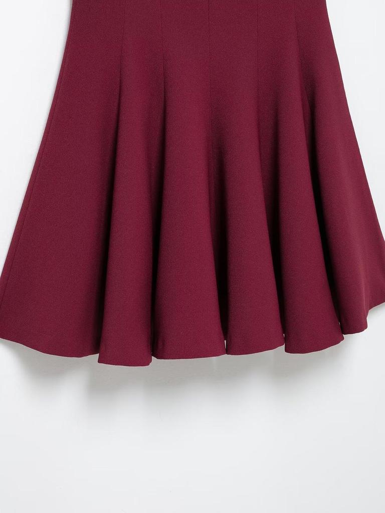 TAOP&ZA Damen Elegantes Mini-Kleid mit Rüschensaum - Frühjahrskollektion