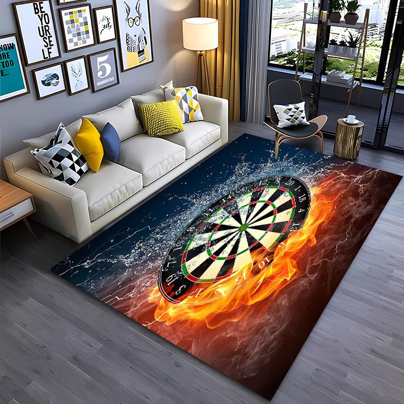 Dart Target Carpet for Living Room Bedroom Hallway Long Strip Alfombra Anti-slip Soft Area Rug Sofa Doormat Home Decor Tapete HD