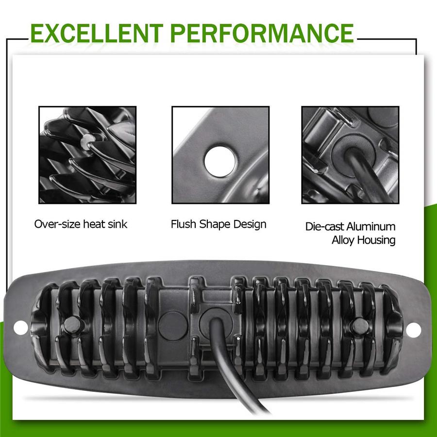 Universal 7.3 Inch 54W Dual Colors Combo Led Work Light Car Off Road Drl Fog Light