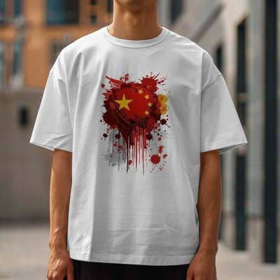 CHINA Tshirt  Country National Flag Asia Football Fan Tee