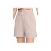 Nike Knitted Loose Fit Three-Quarter Casual Shorts Women Shorts Gray-Brown White DM6729-272