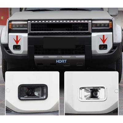 For Toyota Land Cruiser 250 LC250 Prado 2024 + Car Style Front Fog Light Cover Protector Decoration Accessories Lamp Frame Trim