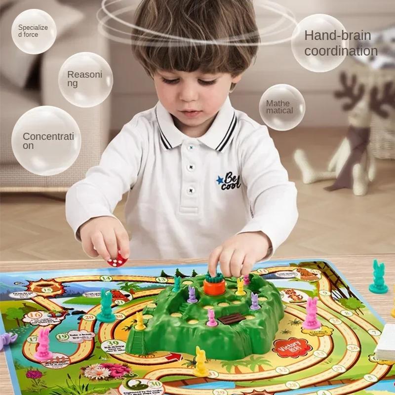 Children's Toys Rabbit Off-road Competition Toy Children's Defense Radish Rabbit Trap Game Puzzle Desktop Toy Interactive Toy