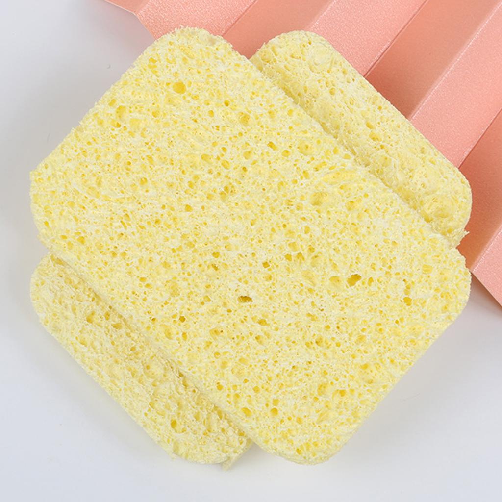40pcs Kitchen Cleaning Sponge Natural Wood Pulp Cotton Dishwashing Sponges Cleaner for Kitchen Bathroom Cleaning Tools