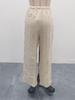 2026 Summer Women's Crinkled Cotton High-Waist Casual Trousers