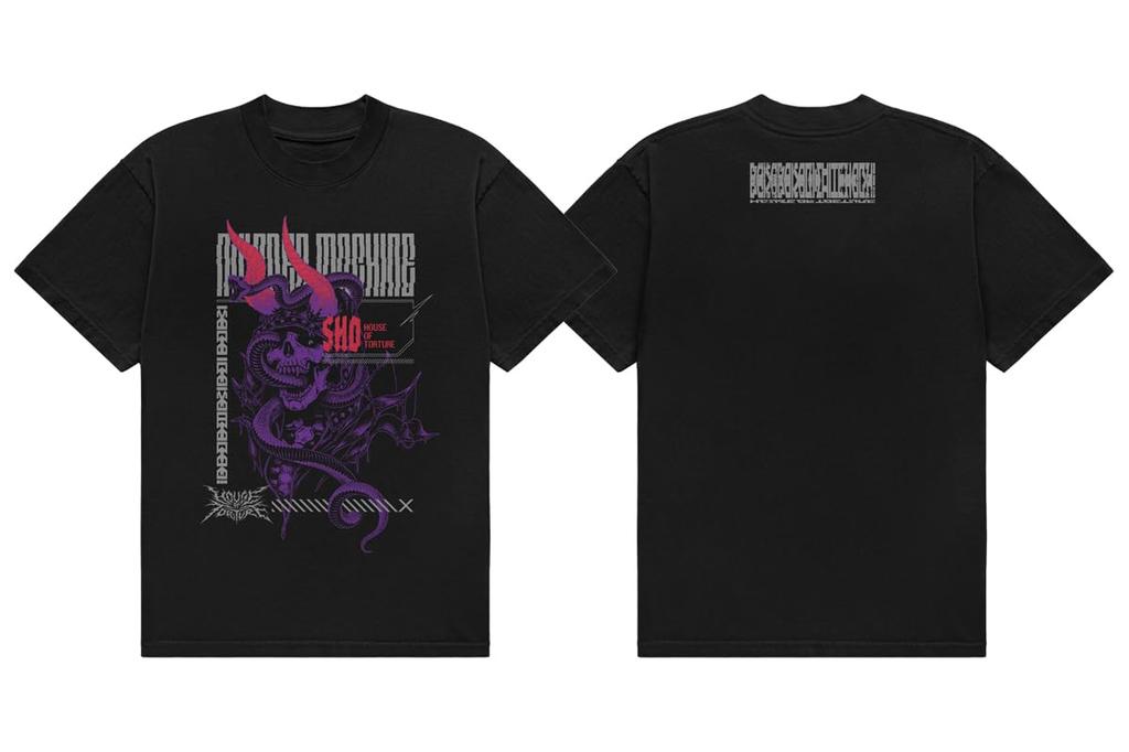 New Japan SHO HORN M 7262105130 Pro-Wrestling "DEVIL SKULL" T-shirt
