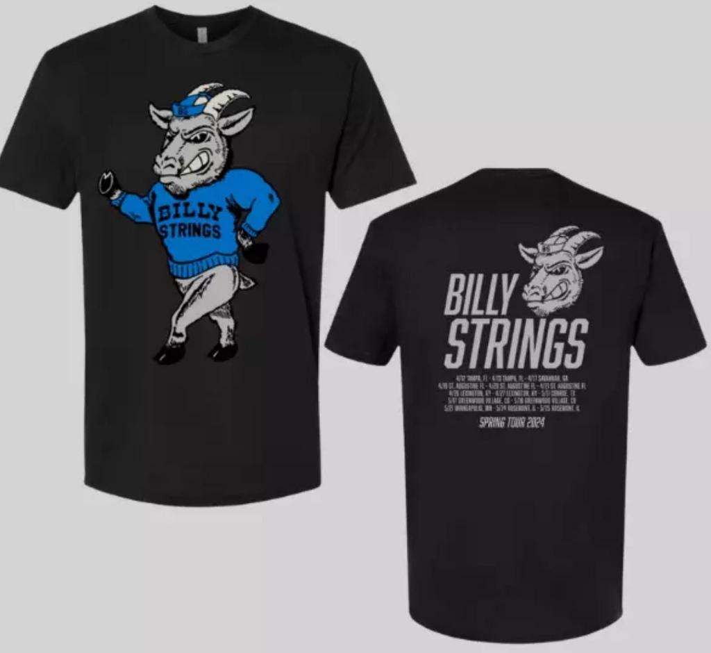 Billy Strings Spring Tour 2024 Cotton Adult T-Shirt All Size