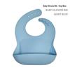 Bavaglino Impermeabile in Silicone per Bambini - Resistente alle Macchie, Tasca Raccogli Cibo Inclusa, Personalizzabile con LOGO.