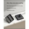Black Invisible Pocket Sliding Door Lock with Side Handle for Balcony Kitchen Bathroom Bedroom - Pocket Door Hook Lock