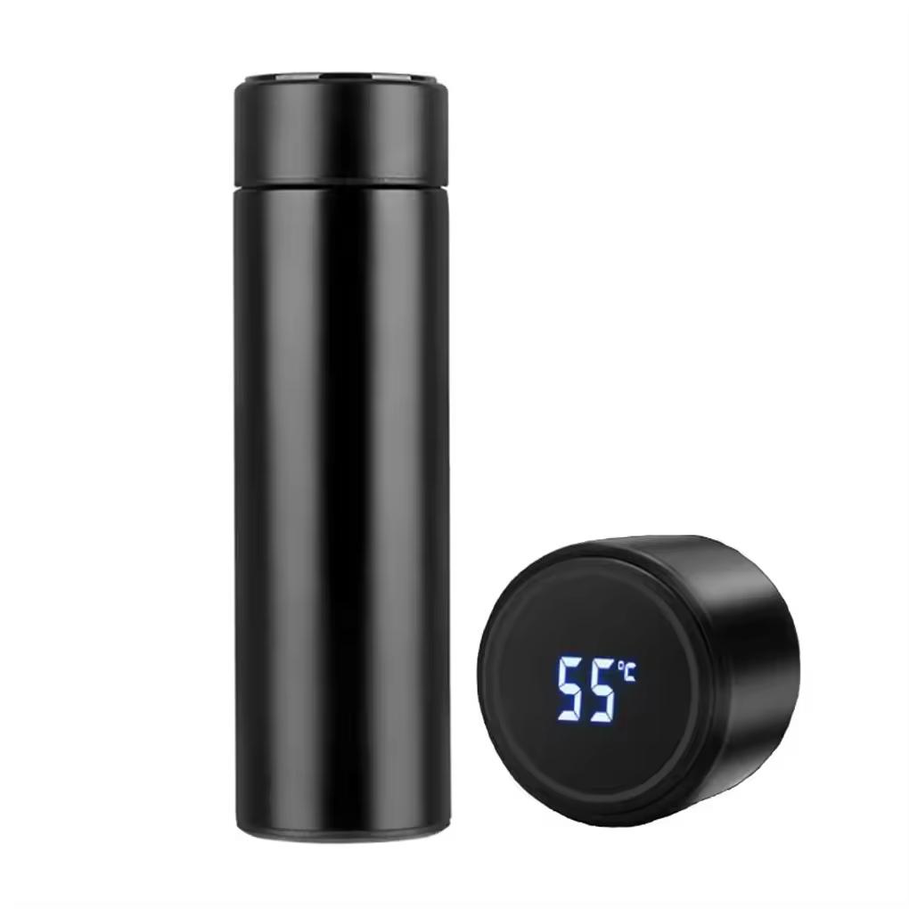 Customize Portable Temperature Led Digital Display Smart Drinkware Hot Water Bottle Stainless Steel Flasks Thermos Water Bottle