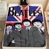 1PC Famous rock band Print FlAannel Blanket, High quality Comfortable for All Seasons, Home Decor, Warmth and Comfort