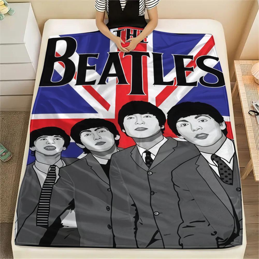 1PC Famous rock band Print FlAannel Blanket, High quality Comfortable for All Seasons, Home Decor, Warmth and Comfort