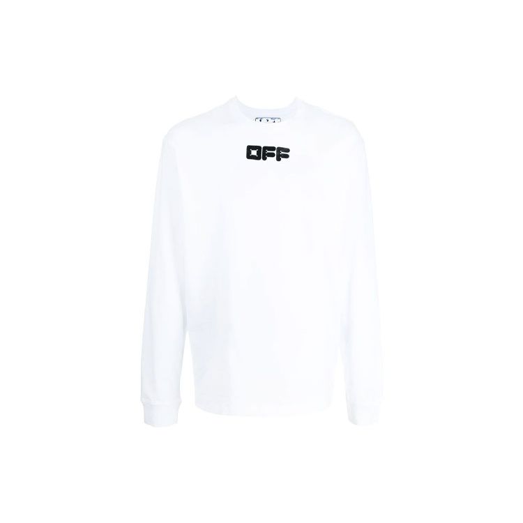 Off-White Arrows Font Skate T-Shirt White Men Tops OMAB064F21JER0050110