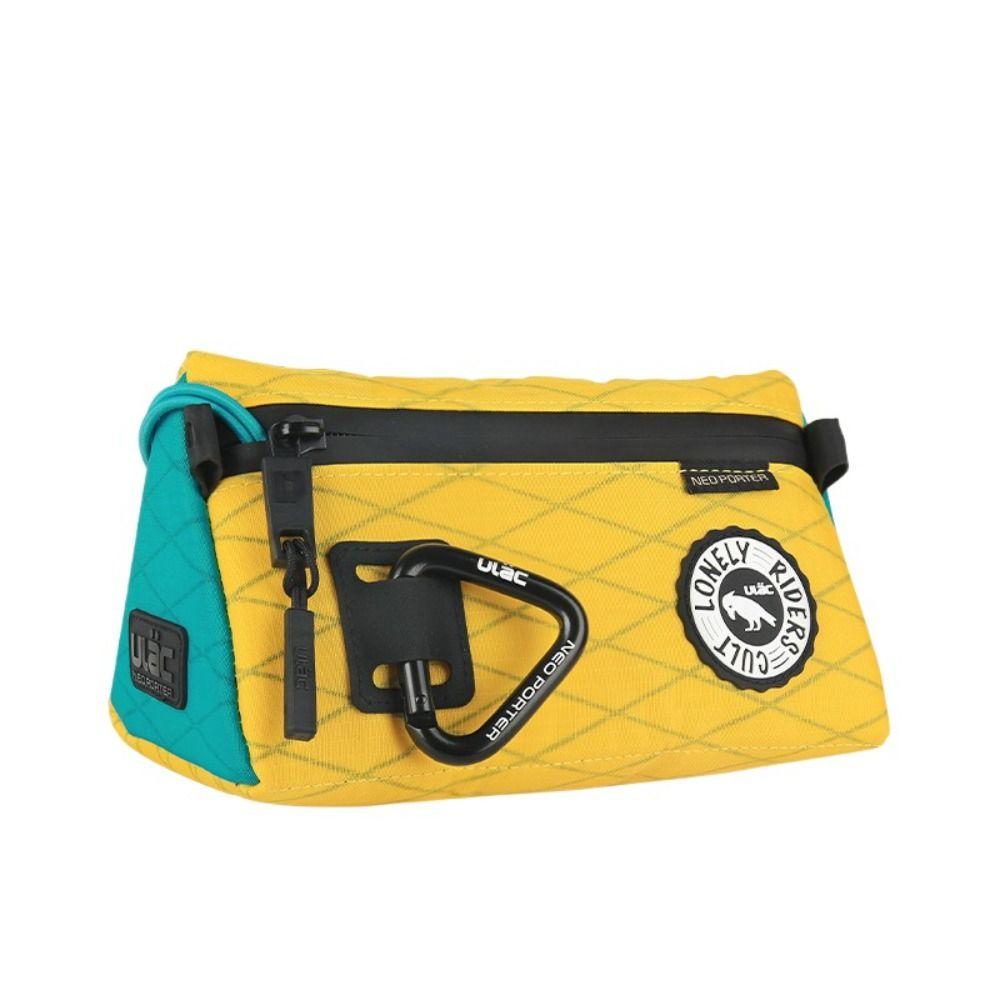 Large Capacity Bike Front Frame Bag Canvas Bike Triangle Head Bag  Mountain Road Bike