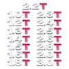 Car Displacement Sticker 3D Metal 1.0 1.2 1.4 1.6 1.8 2.0 2.5 2.8 3.0 L T Volume Logo Car Rear Trunk Turbo Emblem Badge Stickers