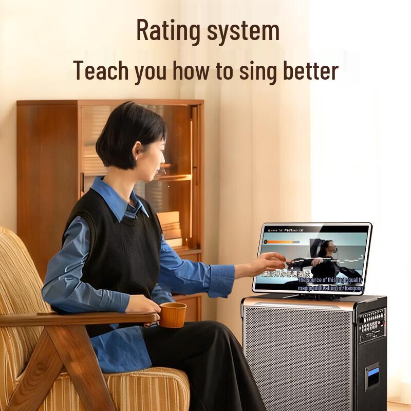 SAST All-in-One Karaoke System with 21-inch Screen CN Plug (adapter Included)