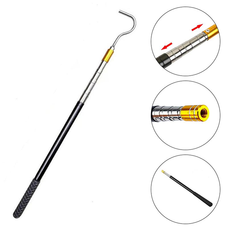 Telescopic Reptile Hook Extendable Snake Catcher Handling Practical Tool