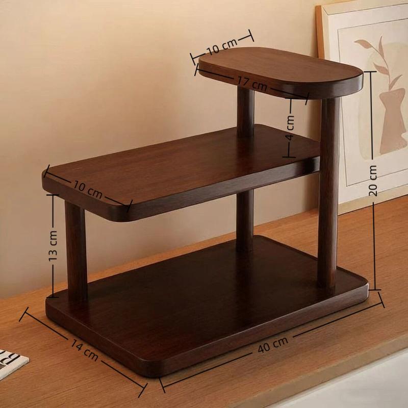 1Pcs 3 Tier Desktop Storage Shelf Solid Sturdy Frame Rounded Edges for Bathroom Counter Skincare Tool Organizer