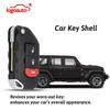Kigoauto Remote Key Case Shell 3 Button with Panic OHT1130261 for Jeep Wrangler 2018-2019 Flip Key Fob Replacement Case Housing