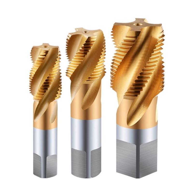 Spirals Flute Thread Tap G1/4 ZG3/8 NPT1 Coated High Speed Steel Machine Tapping Tool for Machinist Repair