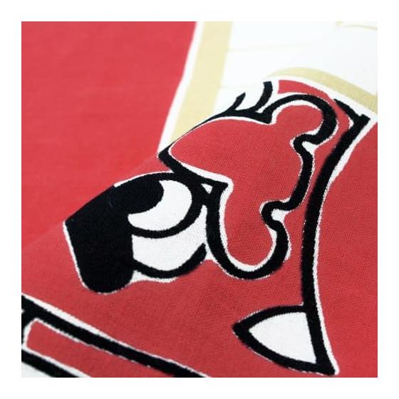 Somen Anbo Tenugui "Oni Wa Soto" Hand-dyed 100% Cotton Tokka Made In Japan 35cm X 100cm