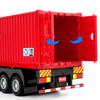1/50 Diecast Metal Container Truck Transport Car Model Alloy Engineering Transport Truck Vehicle Semi Trailer Car Model Kids Toy