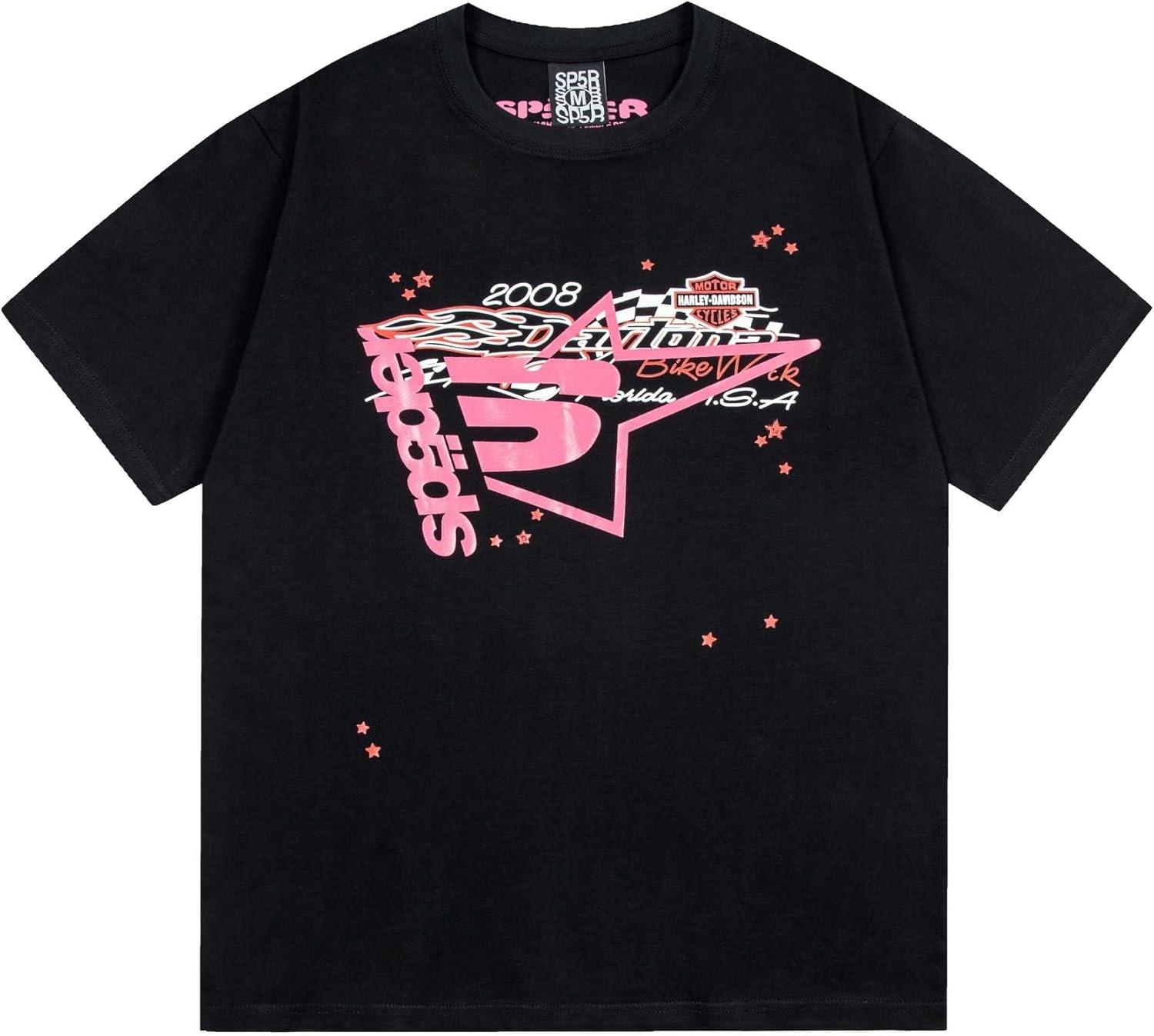 

Оверсайз Футболки с Графикой для Женщин Мужчин Y2K Рэп Уличная Одежда Харадзюку Футболки Топы 90-е Винтажные Мешковатые Рубашки Унисекс S чёрный