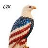 Bird Statue With Light American Flag Eagle-Shaped Lamp, 250th Anniversary Patriotic Desk Realistic Tabletop Home Decor Night Light, Artistic