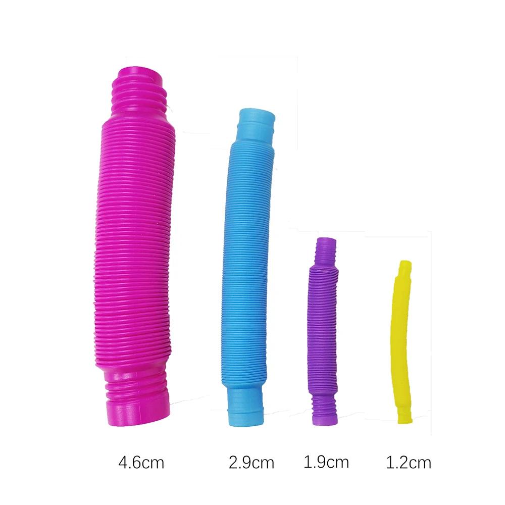Colorful PopTelescopic Tube Stretching Corrugated Tube Children Adult Party Festival Stress Relief Toy