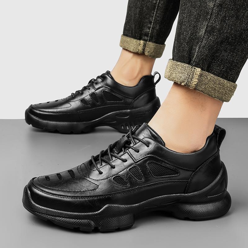 Fashion Quick Dry Wading Aqua Shoes Hot Sale Men's Mesh Sandals Breathable Walking Shoes Comfy Male Beach Flats Non-Slip Summer Sneakers