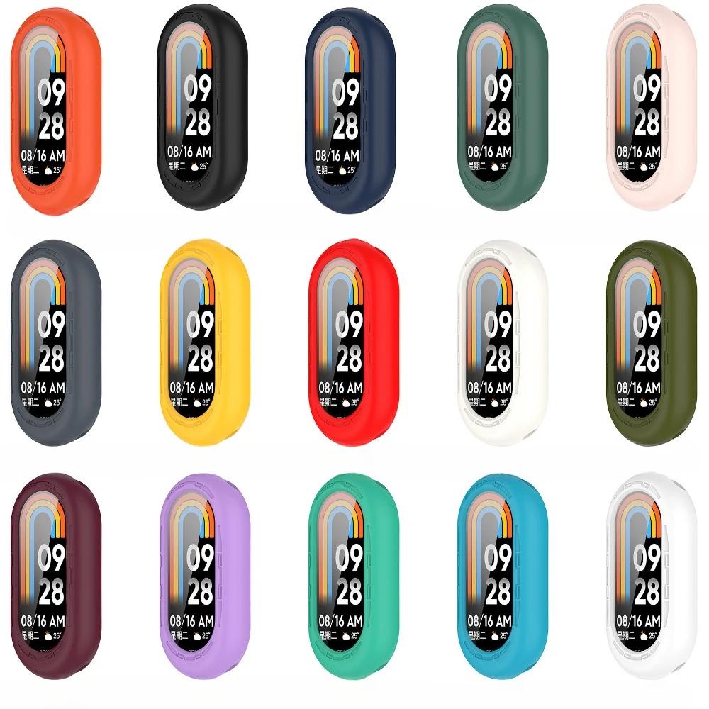 Schutzhülle für Xiaomi mi band 8 9 Hülle miband 8 Armband Zubehör weiches Silikon Schutz-Bildschirmschutz Armband mi band 8 9 NFC