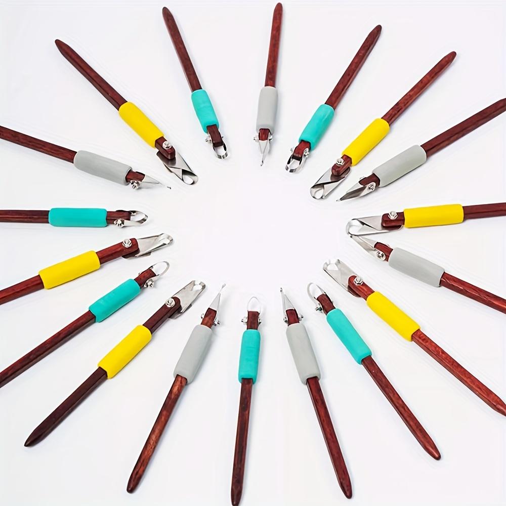 1 Stück Mehrwinkel-Drehbares Töpferwerkzeug aus Holz zum Schnitzen für Keramik und Töpferware