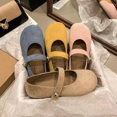 New Lazy Shoes French Retro Soft Sole Not Tired Feet Flat Bottom Shallow Mouth Single Shoes Women's