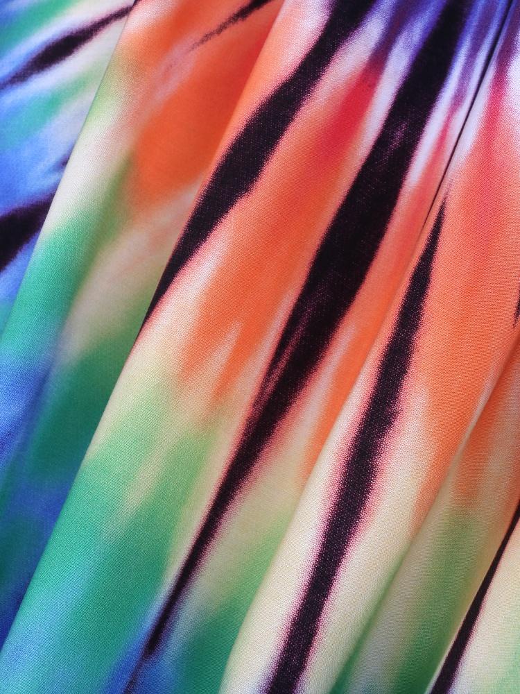 EDOLYNSA Ženy větší velikosti Kaftan caftan Bohemian Potisk Dlouhé šaty s výstřihem do V Maxi Šaty prázdninové plavky zakrývat domácí župan Q1218