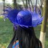 Straw Hat Summer Sun Protection Wide Brim Hand Woven Lightweight Breathable Design Beach Hat Headwear