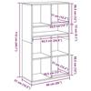VidaXL Bookcase Sonoma Grey 66x31x112 Cm Engineered Wood, Storage Cabinet, Storage Shelf, Unit of 860306