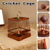 9x7.5cm Grasshopper Cage Cricket Insect Pet Cage House Catcher Feeding Wood Cage Small Parrots Finch Pets Birdcages New