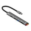 Type C Hub 2.0 with 5 Ports Aluminum Alloy USB 2.0 Hub Type C Splitter Extender for Laptop PC MacBook Pro Surface Pro and Mor