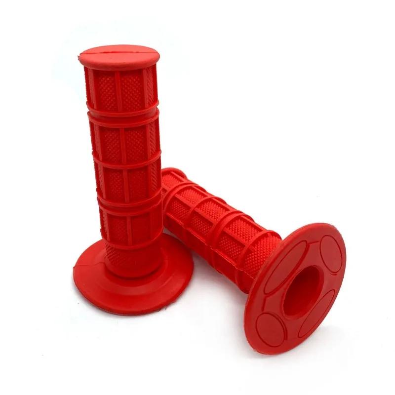 Universal Motorcycle Grips Non Slip Rubber Handle Bar End Grip 7/8" 22mm 24mm Left&Right Motorcycle Handlebar Grip for Motorbike