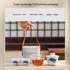 Hand-painted Blue & White Porcelain Portable Tea Set