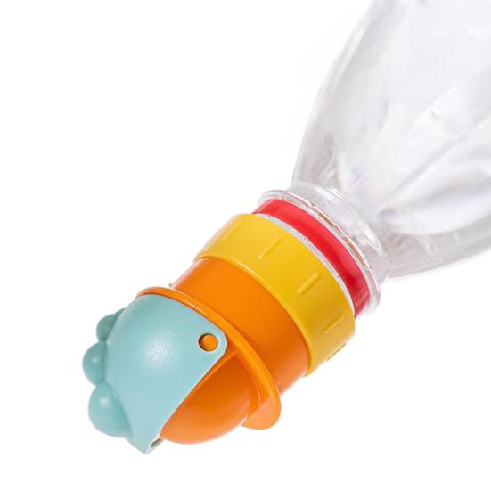 Water Bottle Straw Lid Leak-Proof Adapter for Kids Adults Portable Conversion Cap with Built-in Straw And Flip-Top Spill Resistant Lid Fits Most