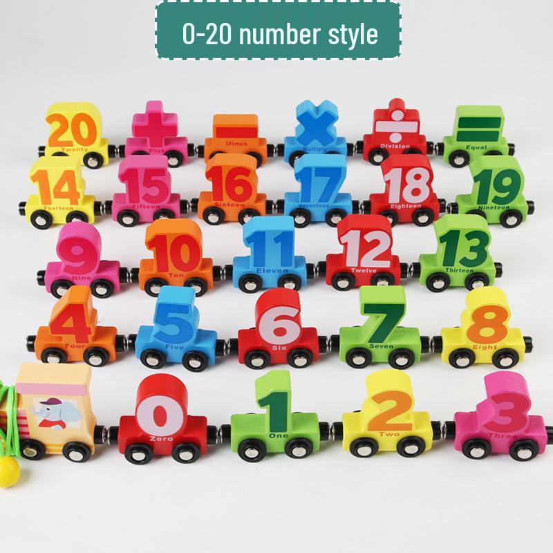 Magnetic Digital Train Toy - Educational Building Blocks for Kids Aged 1-6