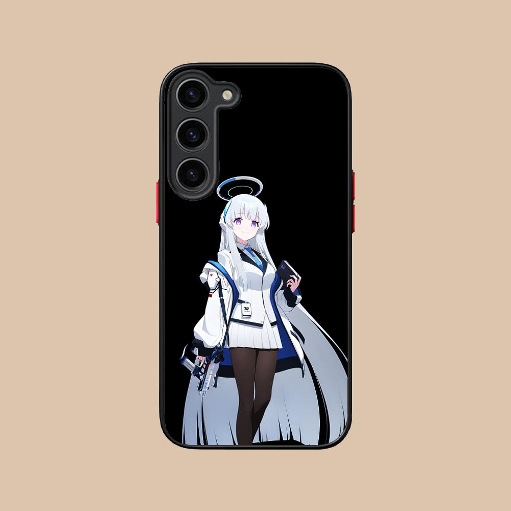 Blue Archive Ushio Noa Silicone Mobile Phone Case for Samsung Galaxy S26 S25 S24 S23 S22 S21 Plus FE Ultra Colorful Cover
