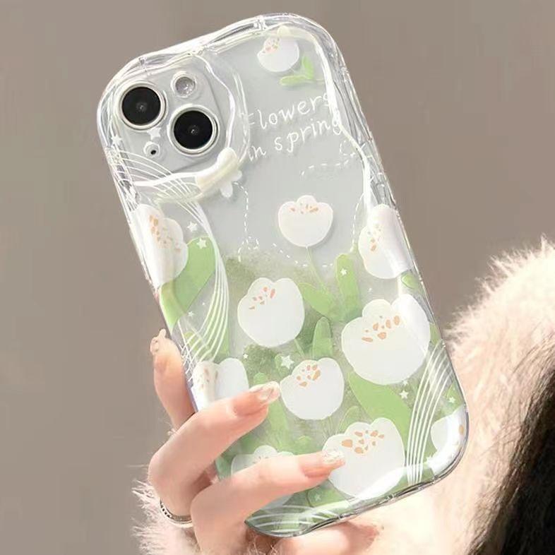 Pink Heart Tulip Flower Case For Infinix Note 40 30 Pro Zero 30 Hot 40i 30i 30 Play Smart 8 Tecno Spark 20 Cover Soft Capa