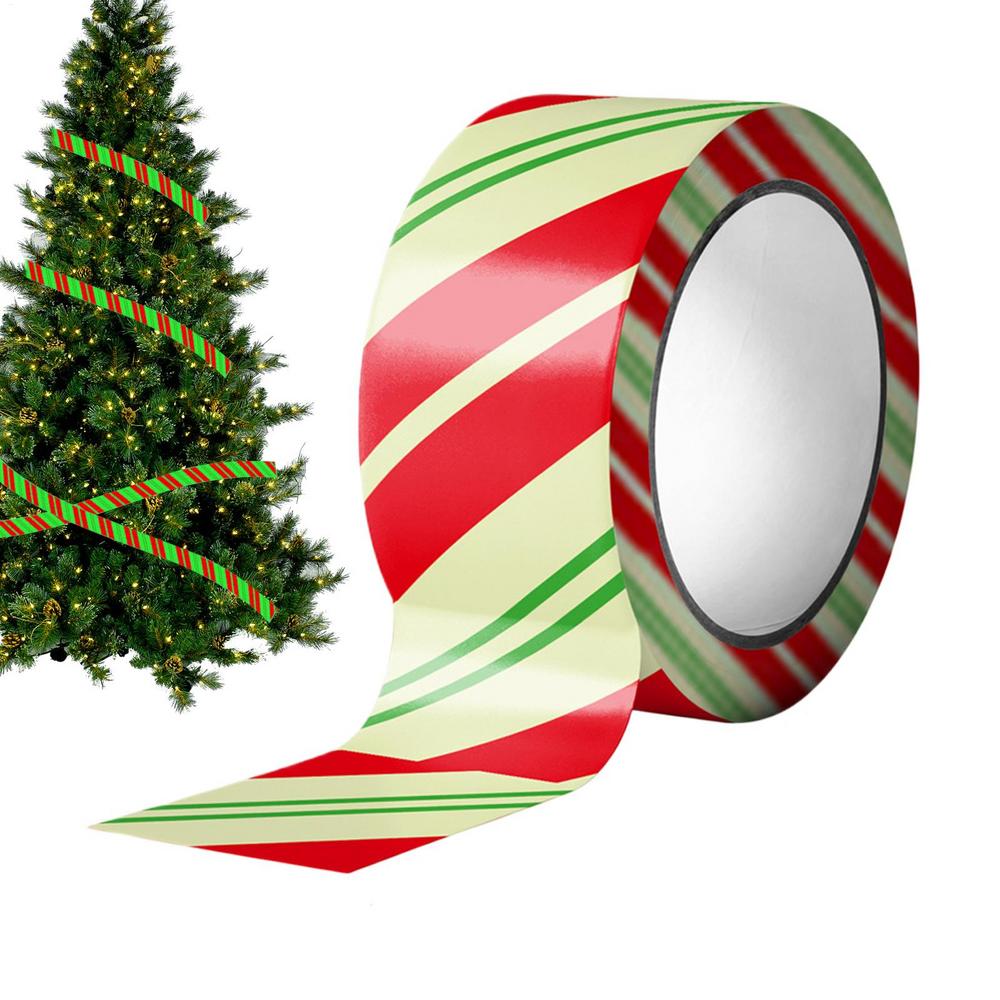 Christmas Flagging Tape 16.4ft Glow In The Dark Seasonal Decor Holiday Decoration Tape For Event Planners Party Organizers DIY