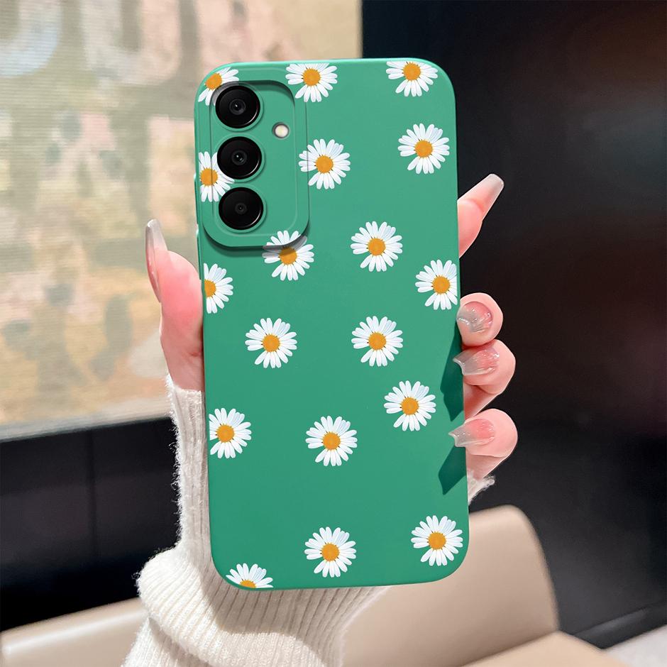 For Samsung Galaxy A25 A26 A36 A56 5G Case Cute Flowers Silicone Soft Protective Cover For SamsungA25 A26 A36 A56 Fundas Coque