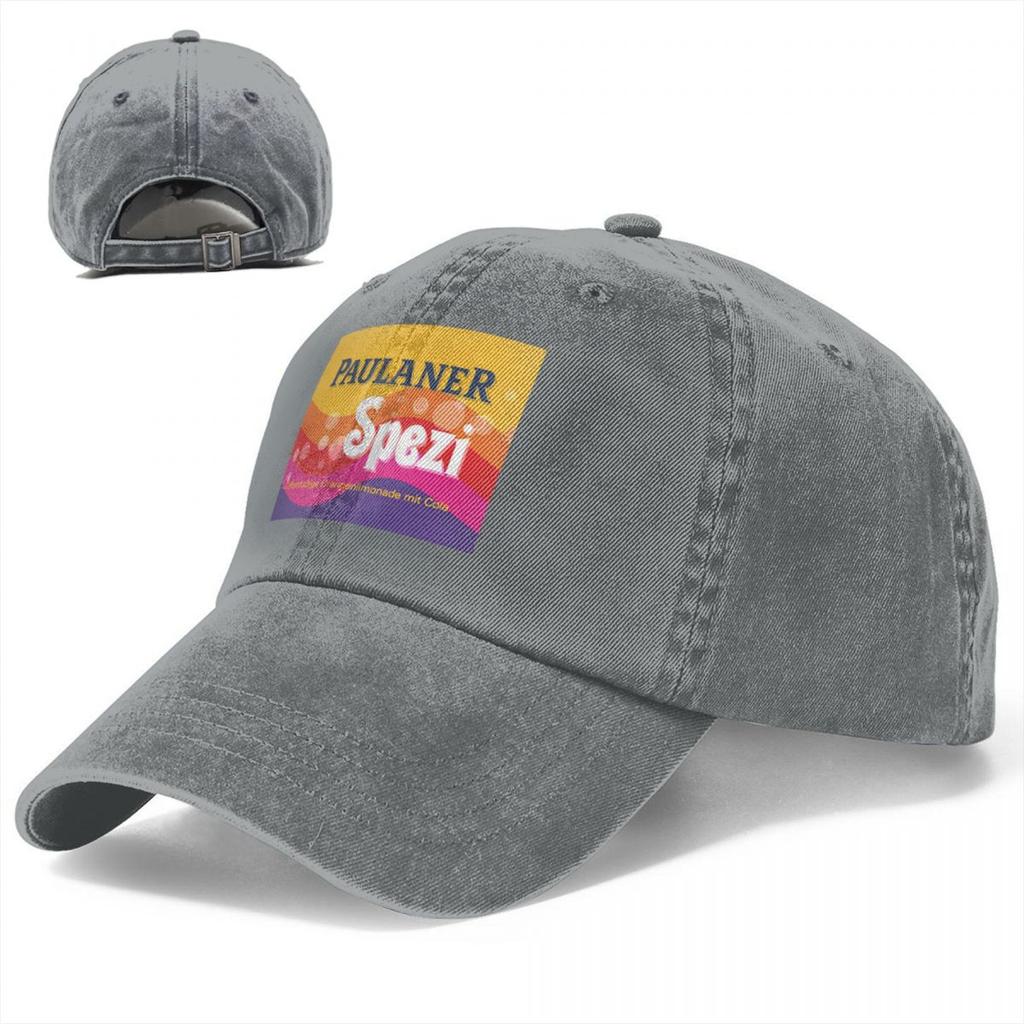 Baseballkappen Paulaner Spezi Getränkezubehör für Unisex Damen Fashion Distressed Denim Dad Hat